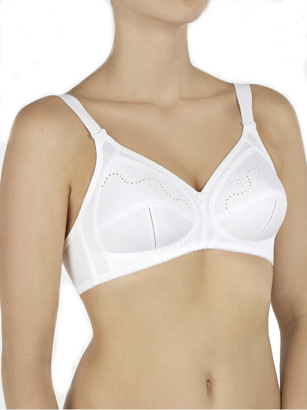 Buy TRIUMPH White Doreen + Cotton Bra 40C | Bras | Tu